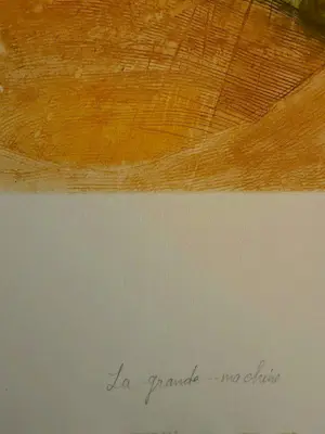 René Carcan - Lithographie "La grande machine" kopen? Bied vanaf 120!