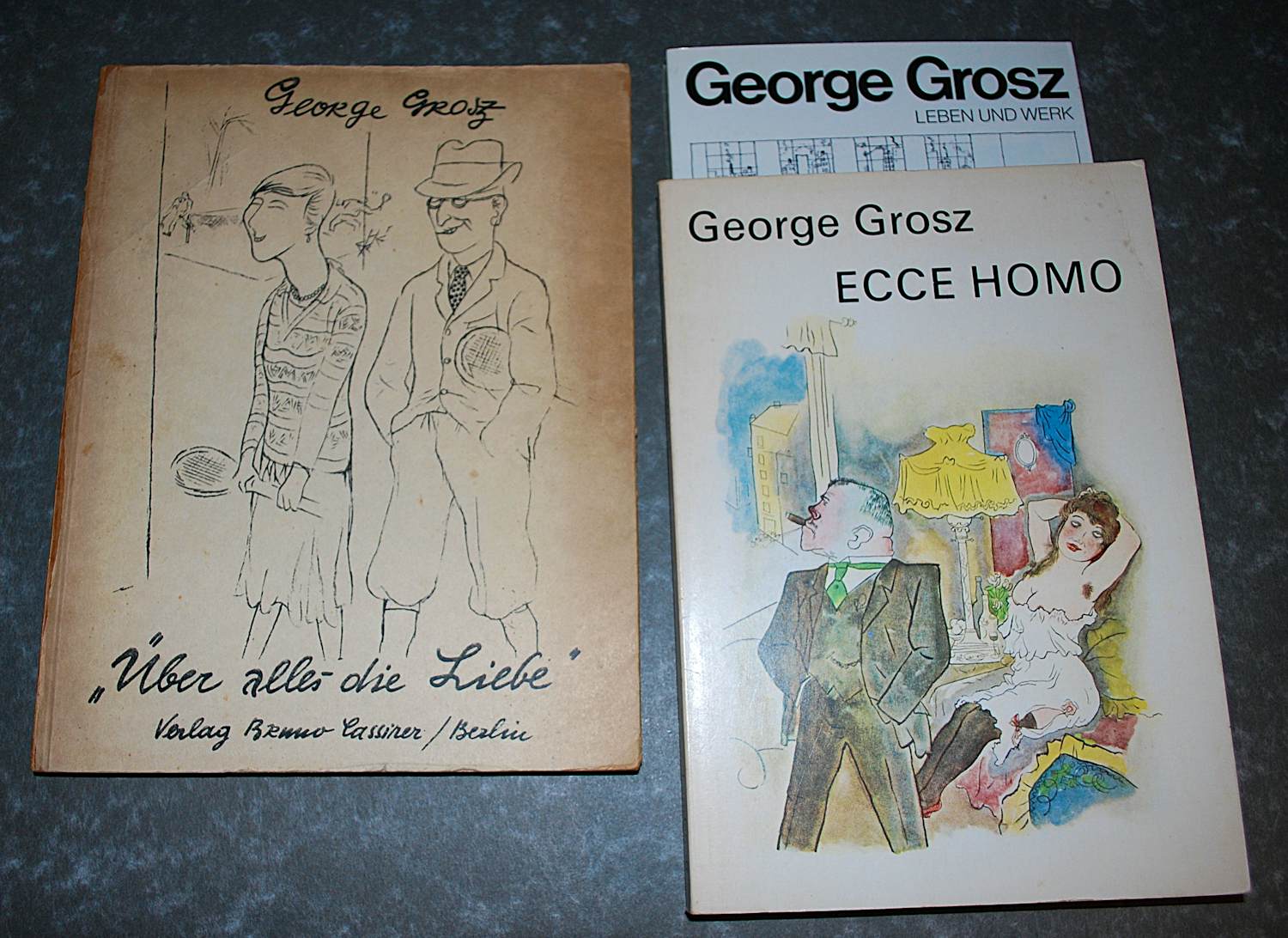 Georg Grosz - Über alles die Liebe, 1e druk 1930, Cassirer // + 2 boeken + 1 affiche kopen? Bied vanaf 150!