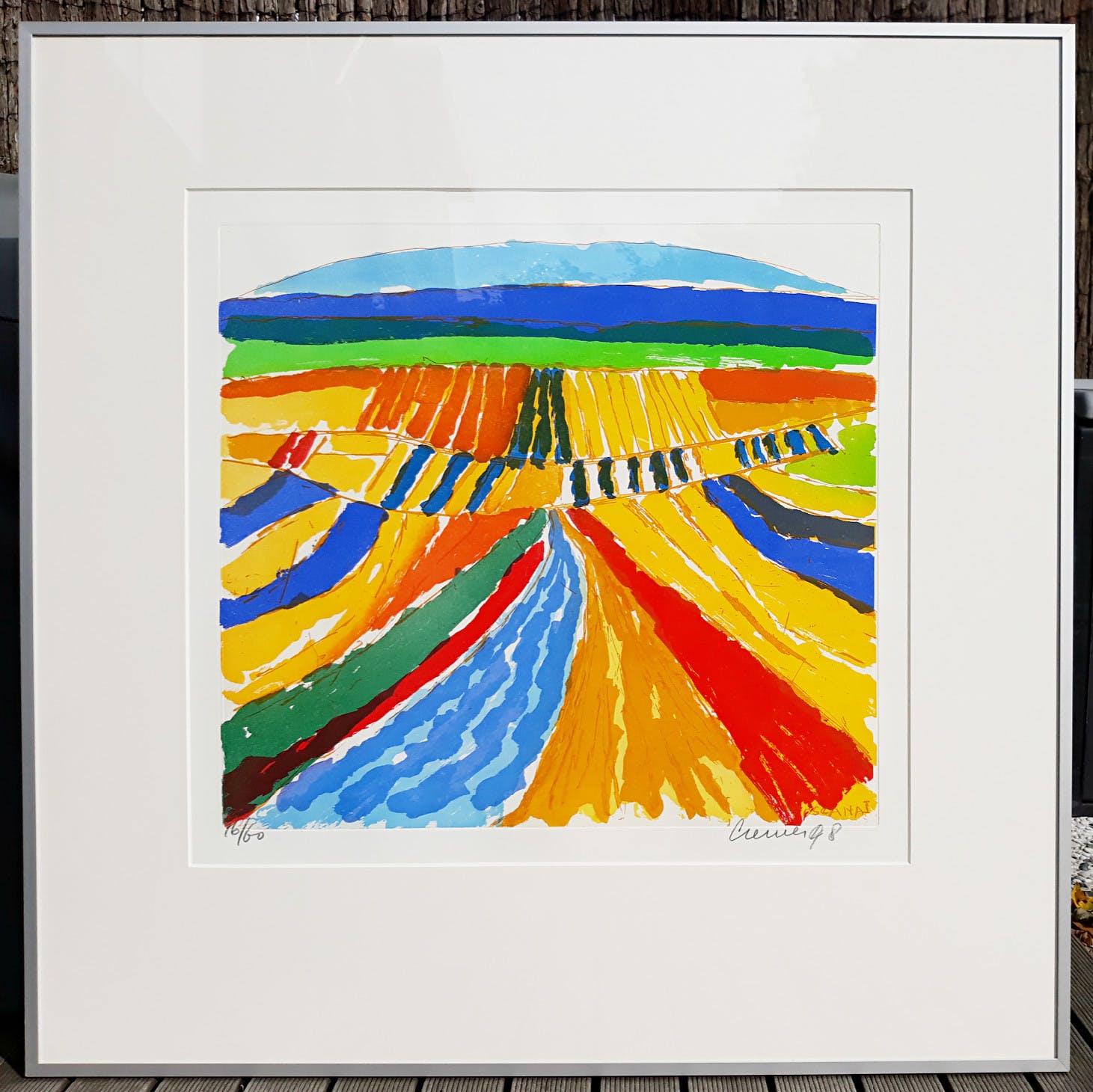 Jan Cremer - Toscana I, aquatint ets (mooi ingelijst, groot) kopen? Bied vanaf 395!