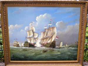 Thomas Heesakkers - Historische Zeeslag verkocht voor € 775!