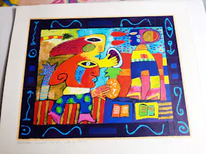 Clemens Briels - Zeefdruk, Hurricane Michel is on his way to Florida kopen? Bied vanaf 100!