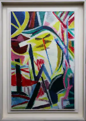 Klaas Boonstra - Abstracte compositie verkauft für € 400!