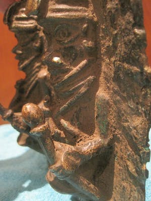 Benin - Bronzen muurplaquette. kopen? Bied vanaf 85!