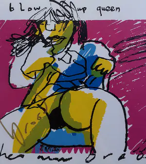 Herman Brood - 'Blow up Queen' (mooi gelijst) kopen? Bied vanaf 299!