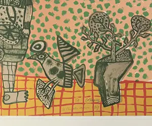 Corneille - Oude ingelijste lithografie Het Chinese theater, 1969 kopen? Bied vanaf 1200!