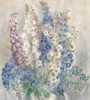 Anna Borst Pauwels - Kleurrijke aquarel - Uniek werk - Gesigneerd - 1986 kopen? Bied vanaf 45!