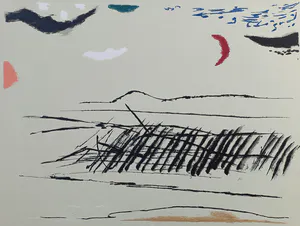 Harrie Gerritz - Landschap, litho kopen? Bied vanaf 40!