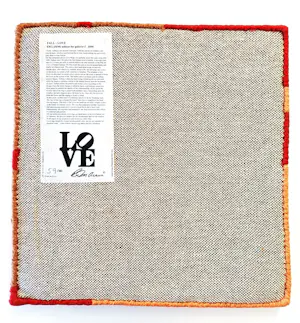 Robert Indiana - "Love"- Teppich - Limited Edition - signiert - nummeriert (40 x 40 cm) kopen? Bied vanaf 180!