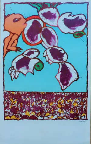 Pierre Alechinsky - Set van 3 Kleurenoffset-litho,s uit de FLYING OBJECT SERIE kopen? Bied vanaf 50!