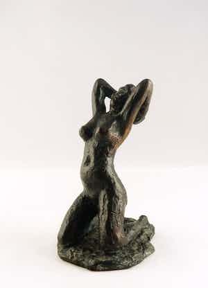 Brons (Onbekend) - Brons, Erotisch naakt verkocht voor € 70!