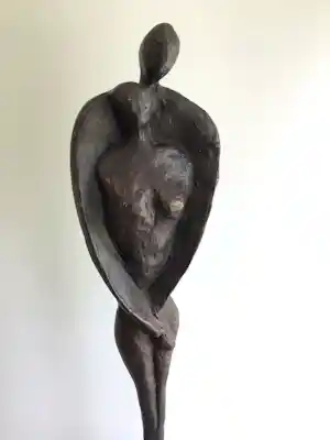 Jos Gielen - Sculptuur “ Twee levens in één gesmolten “ vendu pour 163€ !