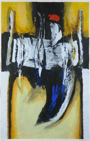 Hans Vanhorck - Zeefdruk, Zonder titel - Ingelijst kopen? Bied vanaf 1!