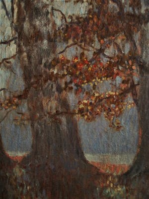 Niet of onleesbaar gesigneerd - Belgisch Impressionistisch-Luministisch olieverf "Ochtend in het Park" kopen? Bied vanaf 10!