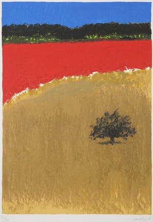 Carlo Mattioli - Zeefdruk/Reliëfdruk, Landschap kopen? Bied vanaf 60!