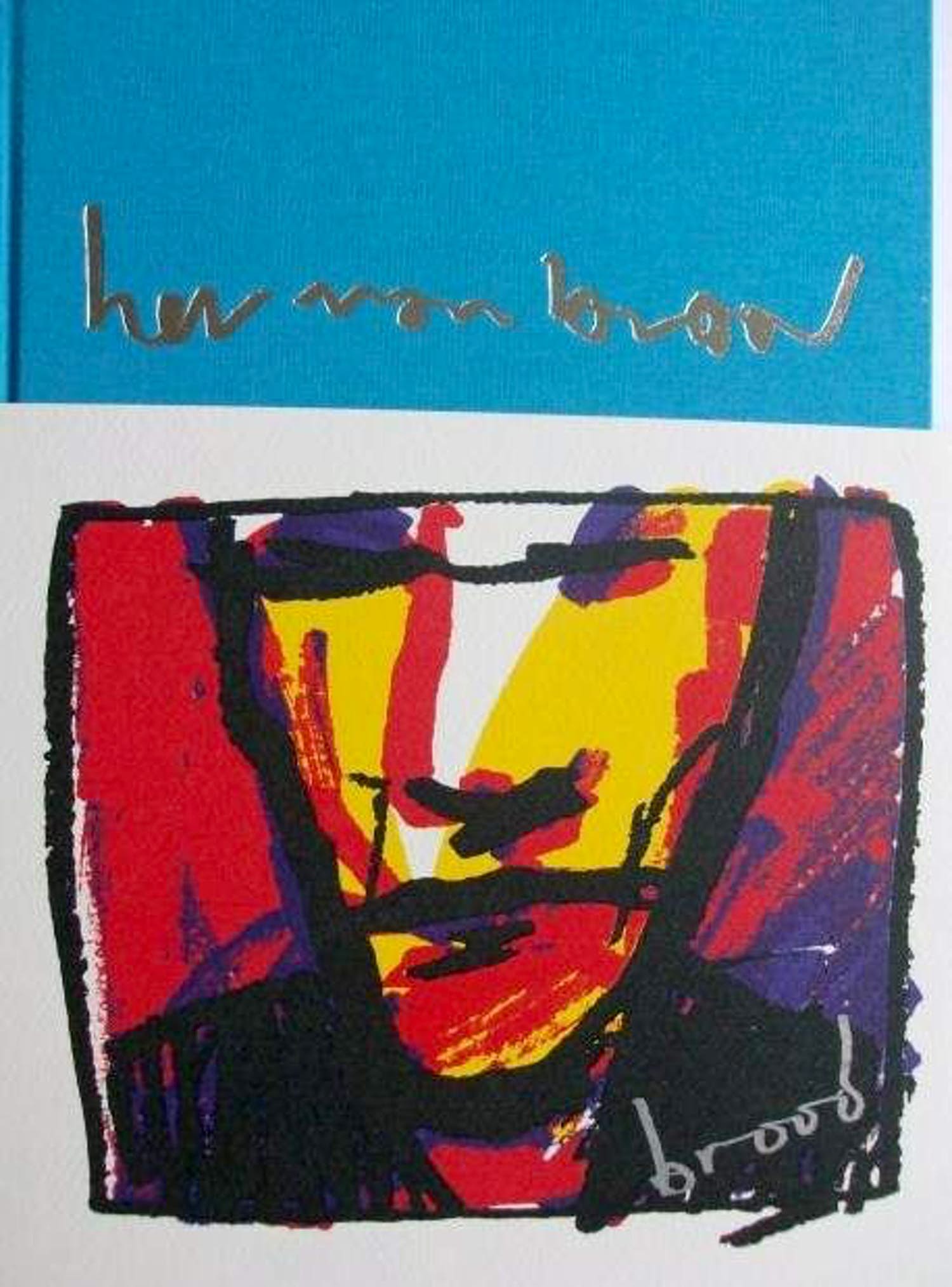 Herman Brood - Boek. Woedend licht, incl zeefdruk - 2000 verkocht voor € 100!