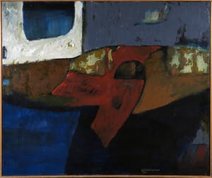 Jos Schimmer - Olieverf op doek, Zonder titel - Ingelijst (Groot) kopen? Bied vanaf 300!