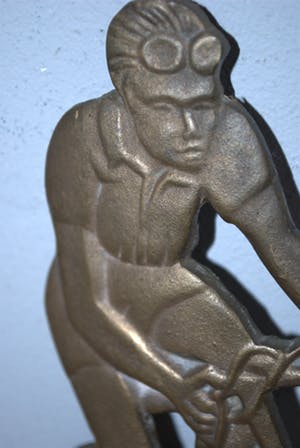 Brons (Onbekend) - wielrenner jaren 30/40 kopen? Bied vanaf 20!