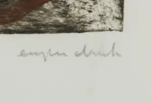 Anton Heyboer - Ets, Zonder titel - Ingelijst kopen? Bied vanaf 200!