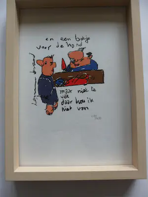 Herman Brood - Kleurenzeefdruk. Titel, En een botje voor de hond. kopen? Bied vanaf 50!