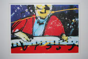 AcheterHerman Brood - Ik, de pianoman - zeefdruk -&- dubbel-CD met boekje? Enchérissez de 50!