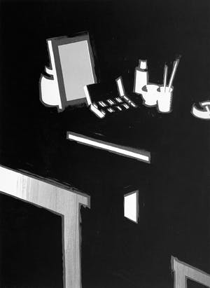 Jeroen Henneman - zeefdruk - 'De aquarel' - 1990 kopen? Bied vanaf 175!