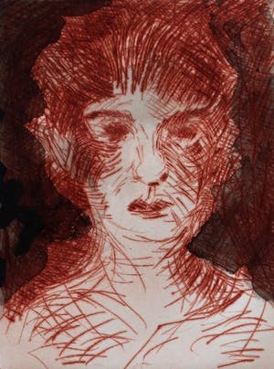 Jan de Beus - Handgekleurde ets: Salomé II - 2000 kopen? Bied vanaf 55!