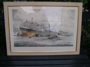 Marius de Jongere - Bedrijvigheid in de haven . kopen? Bied vanaf 60!