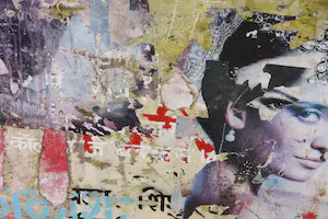 Reg Fallah - Mixed Media / Collage, Diu (Groot formaat) kopen? Bied vanaf 100!