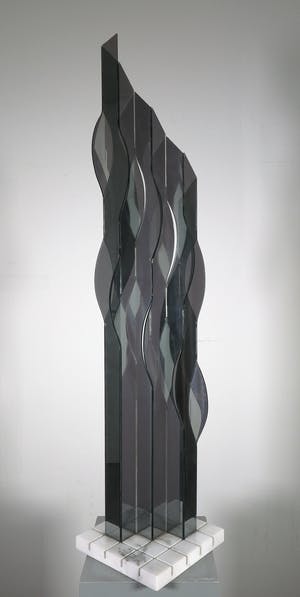 Renato Santarosso - Groot object van gespiegeld glas, Modula III kopen? Bied vanaf 400!