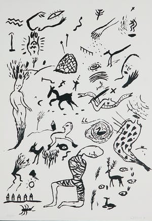 Henk Visch - Zeefdruk, Zonder titel kopen? Bied vanaf 50!