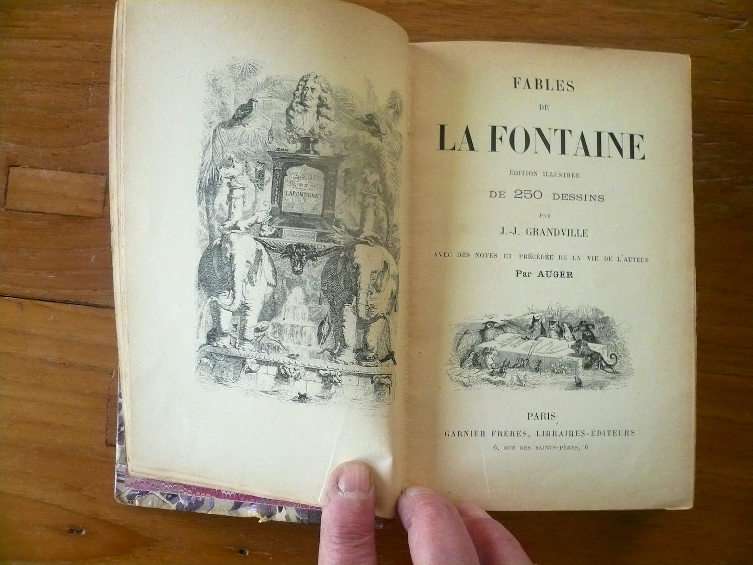 Antiquarisch Boek - Fables de La fontaine verkocht voor € 1!