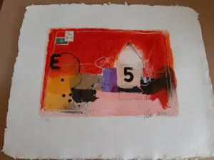 Theo Koster - Zeefdruk, collage 5 kopen? Bied vanaf 35!