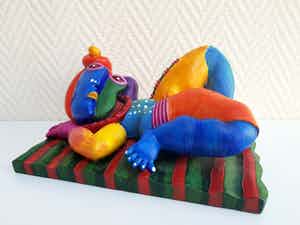 Clemens Briels - "Un mediodia en la playa enamorada" verkocht voor € 100!