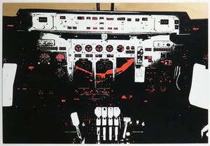 Batia Suter - Zeefdruk op triplex, Cockpit - Ingelijst kopen? Bied vanaf 1!