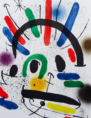 Joan Miro - Originele lithografie II - Litografo (Band I) 1972 , referenties Mourlot 858 kopen? Bied vanaf 139!