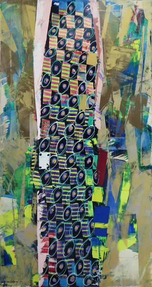 Willem van Scheijndel - Acryl op doek, Knipoog naar Klimt I - Ingelijst (Zeer groot) kopen? Bied vanaf 400!