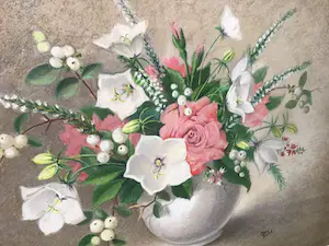 Bernhard Dons - Pot met bloemen. kopen? Bied vanaf 1!