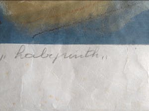 Ati Lichtveld - LABYRINTH ZEEFDRUK OP JAPANS PAPIER. kopen? Bied vanaf 25!