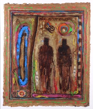 Eric Toebosch - Gemengde techniek op papier, Zonder Titel 5 - Ingelijst kopen? Bied vanaf 35!