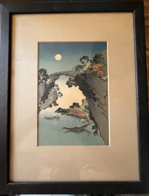 Katsushika Hokusai - Apenbrug en Volle maan kaufen? Bieten Sie von 50!