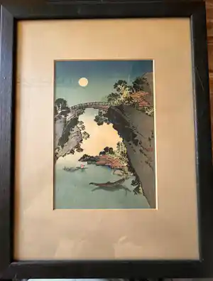 Katsushika Hokusai - Apenbrug en Volle maan verkocht voor € 70!