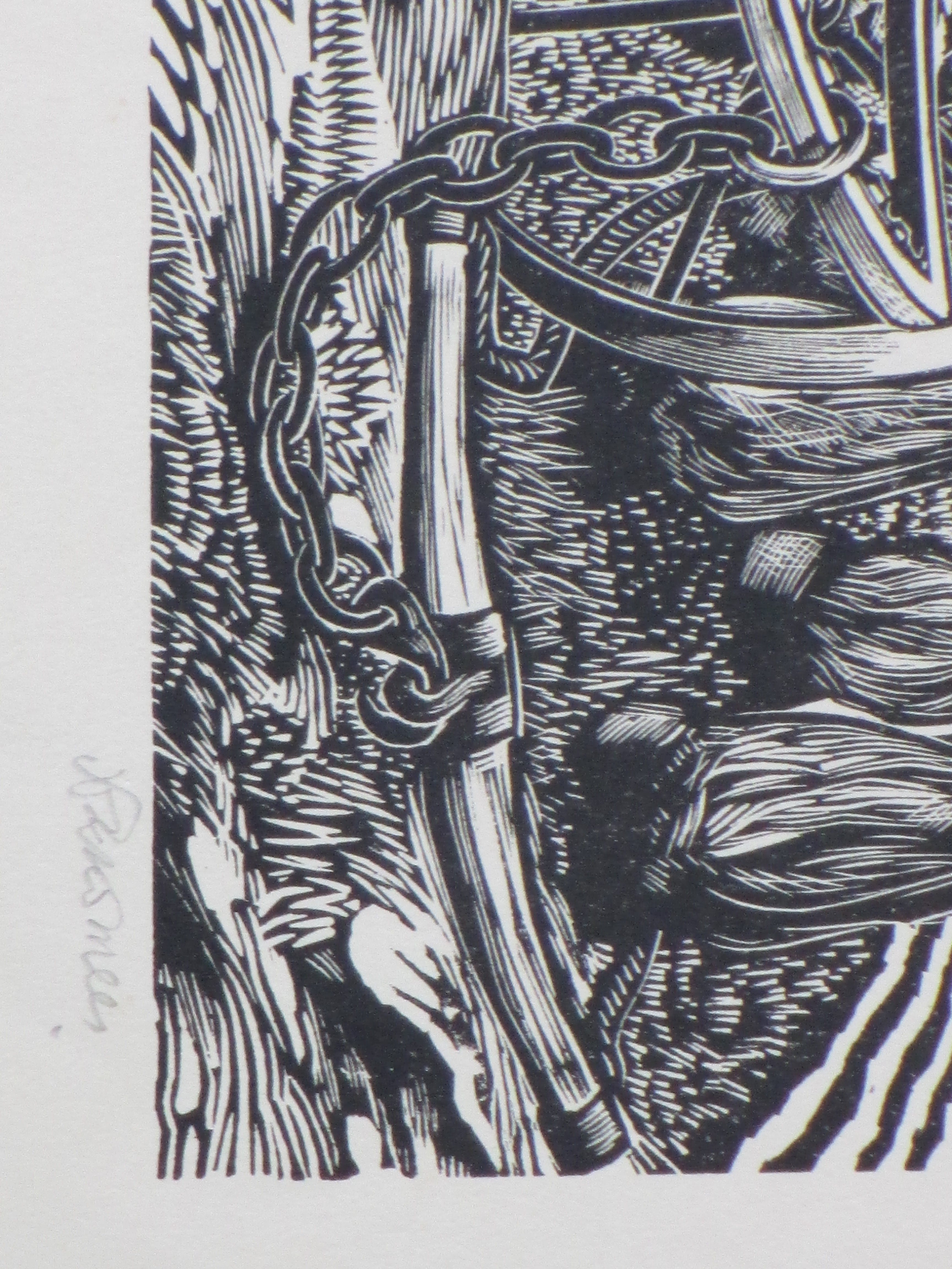 Fokko Mees - De Ploeger - Houtsnede kopen? Bied vanaf 35!