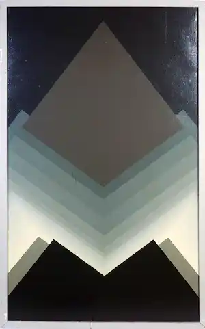 Ton Pape - Olieverf op doek, Compositie nr. 15 - Ingelijst (Groot) verkauft für € 190!