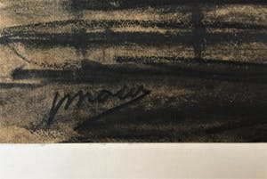 Jos Mous - tekening Haven Grote tekening - 100 cm x 70 cm kopen? Bied vanaf 50!