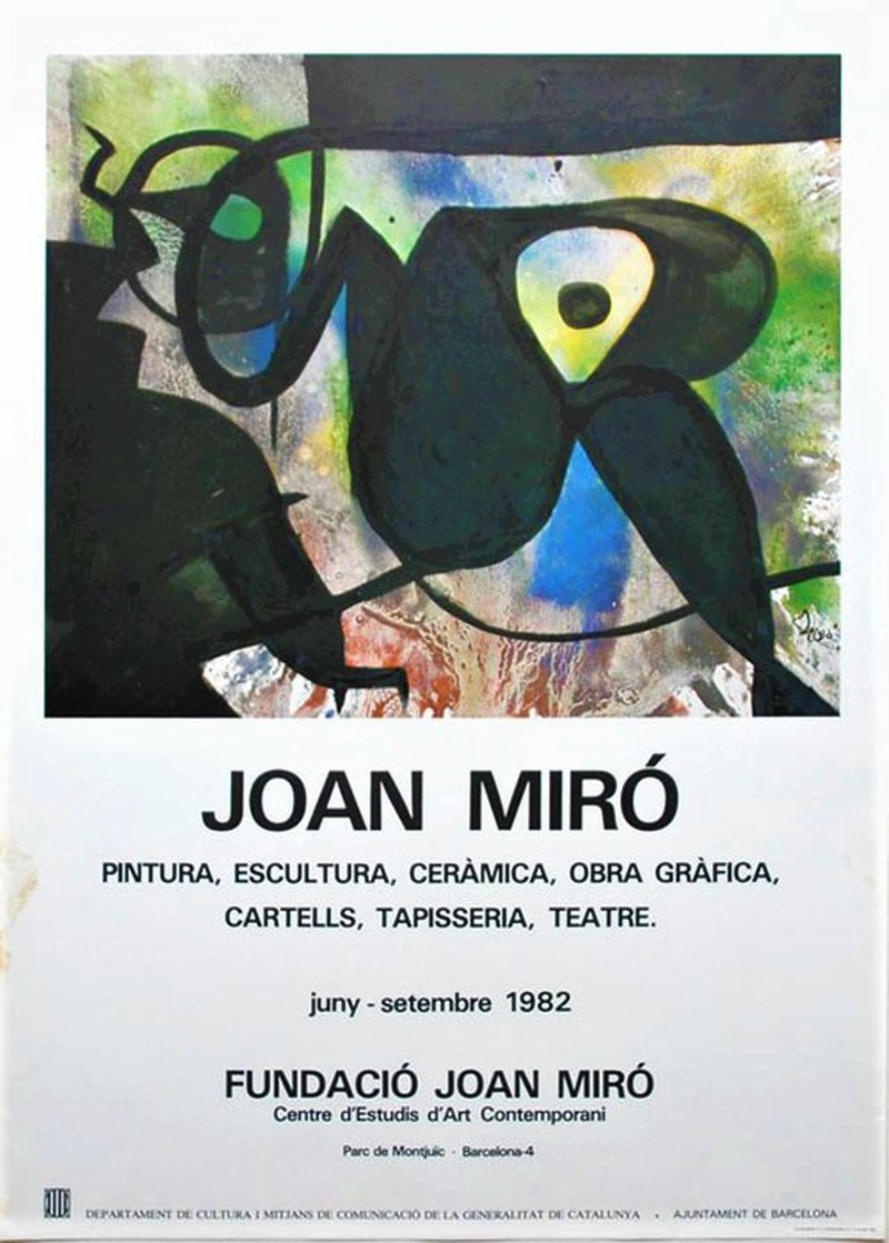 AcheterJoan Miro - Kleurenoffset-litho Affiche FUNDACIO uit 1982? Enchérissez de 35!