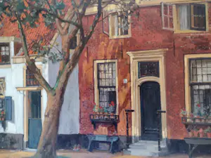 Berend Adrianus Bongers - Oud-Hollands stadsgezicht kopen? Bied vanaf 1!