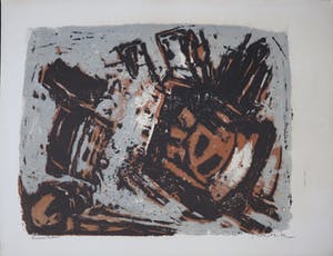 Wim Motz - Litho, Abstracte Compositie kopen? Bied vanaf 1!