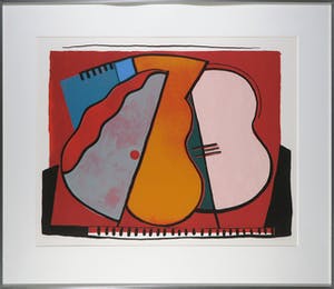 Wil Klaassen - Zeefdruk, Zonder titel - Ingelijst kopen? Bied vanaf 1!