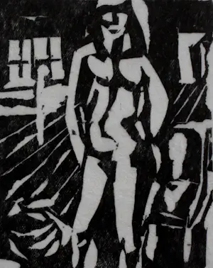 Henk Huig - Houtsnede kopen? Bied vanaf 39!