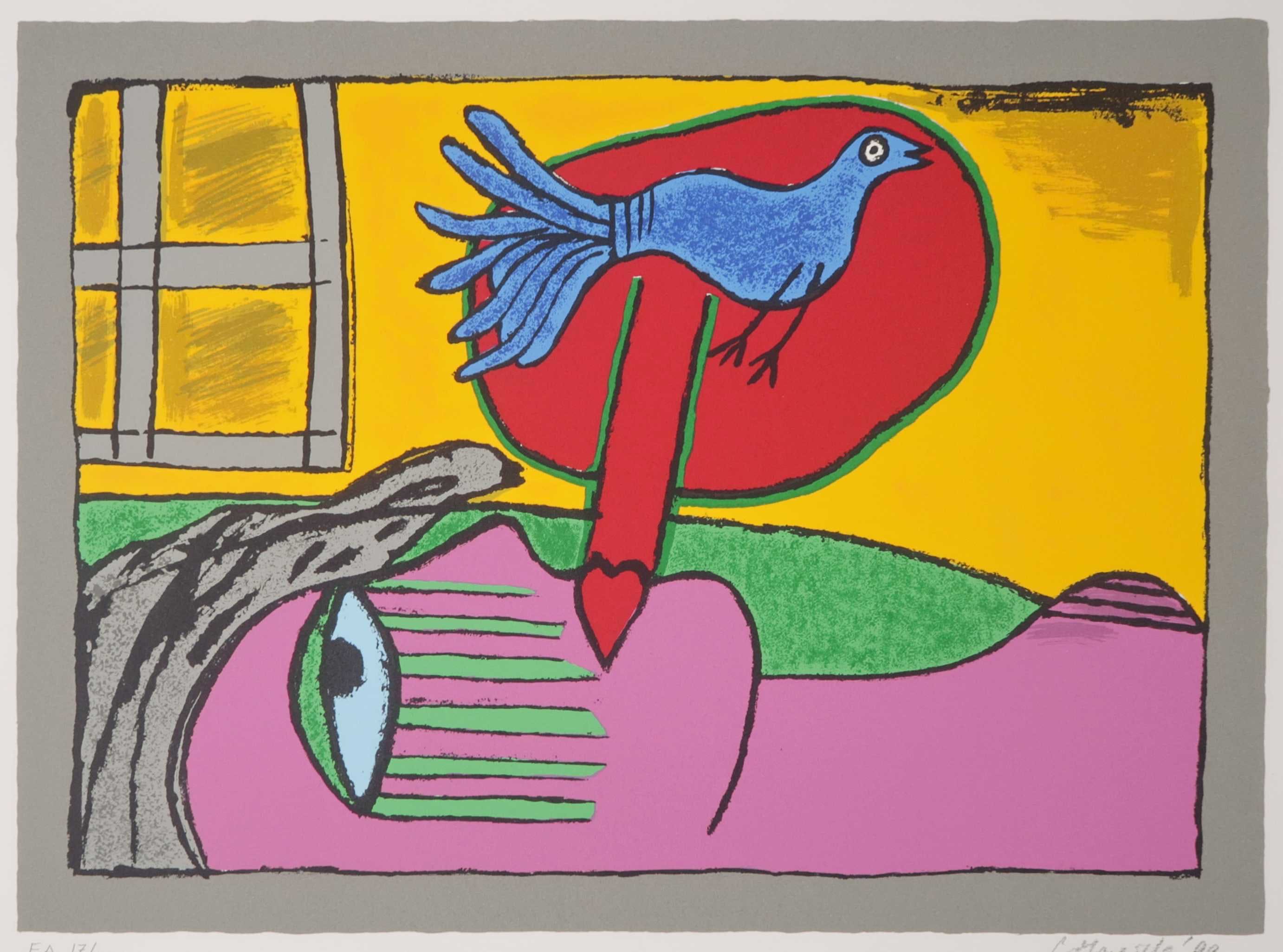 Corneille - Zeefdruk, Regard sur l'oiseau kopen? Bied vanaf 100!